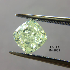 ตามใบรับรอง IGI 1.50กะรัต SI2ชัดเจนสีเหลืองอ่อนสีเขียวสดใสตัด100% เพชรหลวมธรรมชาติสำหรับการใช้แหวนและเครื่องประดับ - Product Image 1