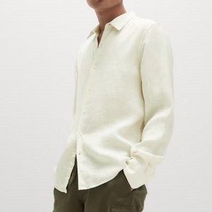 Chemise boutonnée à manches longues de haute qualité pour hommes Dernière mode Chemise boutonnée légère et confortable pour hommes avec taux réglable - Product Image 4