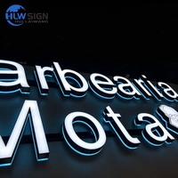 Lettres lumineuses LED légères et faciles à installer, modulaires, montées sur rail, lettres lumineuses illuminées, lettres LED repositionnables, enseigne de magasin LED