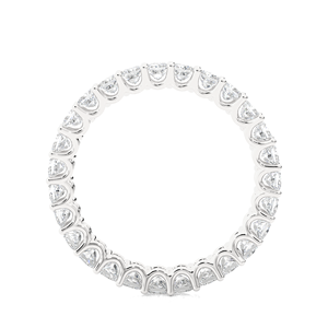 Aniva Custom Fine Jewelry Real CVD Lab Grown Round Diamond Engagement Eternity Band <b>Ring</b> in <b>White</b> <b>Gold</b> <b>for</b> Women and <b>Men</b> - Product Image 5