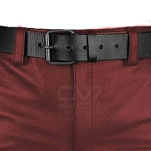 Pantalones cortos de cuero a la moda hechos a medida diseño OEM pantalones cortos de cuero genuino duraderos superventas a la venta - Product Image 4