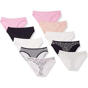 กางเกงชั้นในบิกินี่ผู้หญิง ไซส์ XL พลัสไซส์ ผ้าฝ้าย 95% สแปนเด็กซ์ 5% ซักเครื่องได้ สไตล์ใส่ได้ทุกวัน ตกแต่งโบว์ คุณภาพสูง ขายส่ง สหราชอาณาจักร - Product Image 2