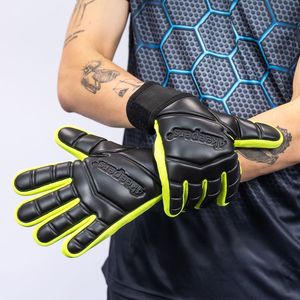 Guantes de portero de alta calidad superventas con logotipo personalizado de Palma de látex alemán agarre Superior para uso en exteriores Color blanco - Product Image 4