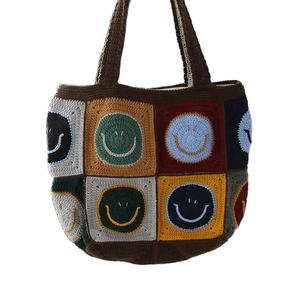Bolso de Hombro Tejido a Mano para Mujer, Hilo de Algodón Puro, Accesorio de Moda - Product Image 3