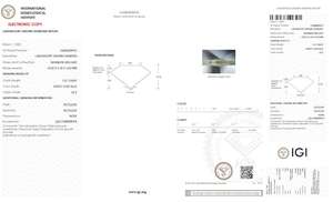 เพชรหลวมทรงมาร์คีส์ สีฟ้าสดใส 1 กะรัต ได้รับการรับรองจาก IGI เพชรเลี้ยงในห้องปฏิบัติการ ความใสระดับ VS สำหรับทำเครื่องประดับ - Product Image 2