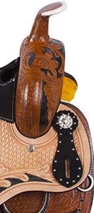 HOT Premium Leather Western Barrel Racing Horse Saddle Tack Set Inglés Productos de carreras de caballos de la India caballo - Product Image 2