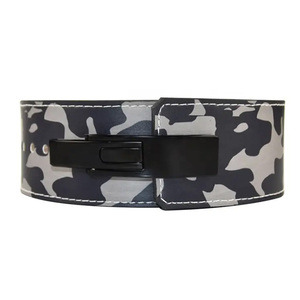 Ceinture de musculation MESS SPORTS personnalisable, couleur au choix, épaisseur 13 mm, respirante, avec boucle à levier – Design camouflage unisexe pour fitness et levage de poids - Product Image 3