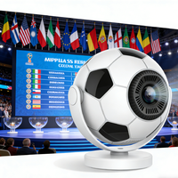 Projecteur intelligent portable de poche 2026, forme de ballon de football, système Android 14, prise en charge de la vidéo courte focale 720P HD, WiFi