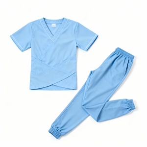 Uniformes de gommage pour hôpital Conception d'infirmière Scrubs d'allaitement à manches courtes Femmes Scrubs médicaux élégants offerts dans divers modèles - Product Image 3