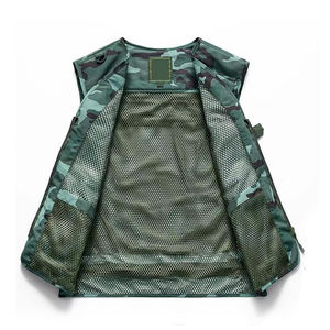 Multi Poches Outdoor Wear Hommes Casual Breathable Cargo Vest Haute Qualité Hommes Outdoor Hiking Waistcoat - Product Image 3