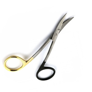 Ciseaux dentaires Lagrange personnalisés Ciseaux chirurgicaux à bord pointu Demi or 4.75 "Acier inoxydable allemand TC supercut - Product Image 4