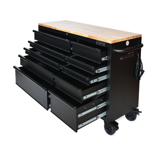 Armoire à outils en gros 132cm 10 tiroirs armoire de rangement d'outils pour mécanicien garage industrie entrepôt atelier acier inoxydable - Product Image 6