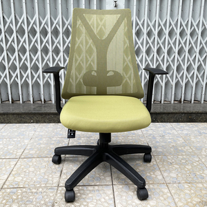 Chaise de bureau ergonomique HOM1087D-02 pivotante en maille, hauteur réglable, mousse premium, tissu, pour la maison, l'atelier, la chambre, plusieurs couleurs - Product Image 2