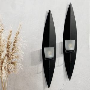 Top Leading Design Moderne Métal Intérieur Mural Suspendu Bougeoir Noir Couleur INS Inspiré Décoratif Décoration de La Maison - Product Image 4