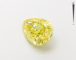 Aniva Jewels 1.54ct Fancy Vivid Yellow IGI Certified HPHT Grown Lab Diamond Forma de pera Diamantes sueltos - Product Image 2