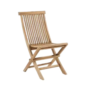 Manufacturing in Indonesia Solid Teak Wood European Modern Commercial Use <b>Folding</b> <b>Dining</b> Chairs for Garden and <b>Dining</b> Rooms - Product Image 5