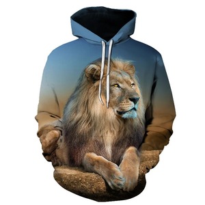 Vêtements de sport imprimés en 3D du Roi Lion pour hommes Sweat-shirt pour hommes Street Style New Loose and Versatile Long Sleeve Comfortable hoodies - Product Image 4