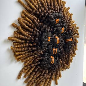 ผมต่อบริสุทธิ์เวียดนามสั้น3โทนลึกหยิกเป็นลอนเรียงตามแนวเดียวกัน - Product Image 4