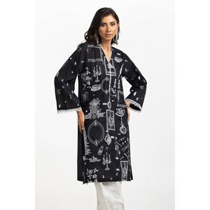 Ensemble chemise brodée et pantalon imprimé laqué IUSTTS-322 - Product Image 1