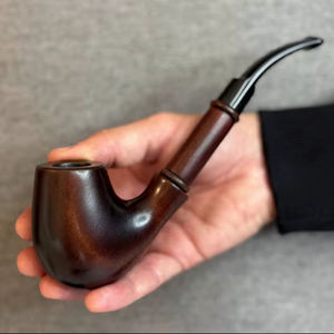 Pipa de Madera Natural para Cigarros, Accesorio para Fumar Hecho a Mano para Entusiastas del Tabaco y los Cigarros - Product Image 1