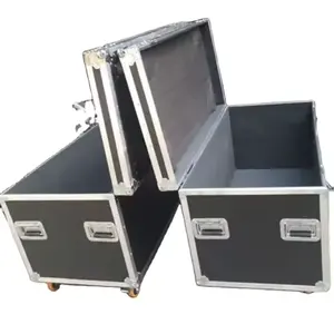 Kotak alat jalan transportasi bagasi aluminium utilitas tugas berat kotak penerbangan