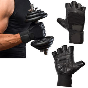 Gants de musculation pour la salle de sport, achat en gros, longs bracelets de poignet, cuir, musculation, gants de musculation pour la salle de sport - Product Image 6