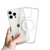 Coque de téléphone en TPU acrylique transparente avec chargement magnétique sans fil et protection antichoc pour iPhone 14-17 – Fabricant OEM ODM Chine