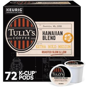Cápsulas de Café Tully's Coffee Hawaiian Blend para Cafetera Keurig, Tueste Medio, 72 Unidades - Product Image 4