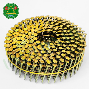 ¡Muestras gratis disponibles! Clavos de bobina tipo vástago liso y diseño de estilo de cabeza plana/a cuadros de acero galvanizado, hecho en Vietnam - Product Image 1