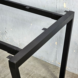 Pieds de table en acier au design industriel Trapez Concept 1400x800mm, robustes, pour table basse et table à manger, assemblage requis (HCTC006) - Product Image 3