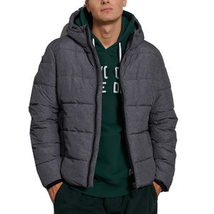 Veste matelassée à capuche en duvet rembourrée sur mesure pour homme, style sport, grande taille, col montant en laine, fermeture éclair, livraison DDP - Product Image 6