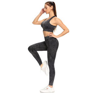 Couleur personnalisée Soutien-gorge de sport durable Athlétique Femmes Fitness Gym Workout 2 Pièces Pantalon Leggings Yoga Ensemble - Product Image 4