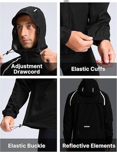 Wholesale Designer Men Long Stand Winter Outdoor Windbreaker Jacket Lightweight Windproof Waterproof Eco-Friendly Casual Wear - Product Image 2