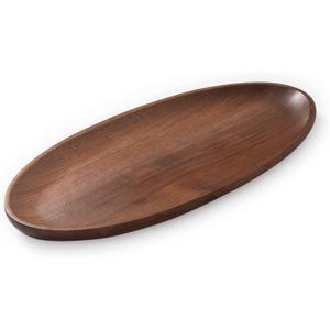 Vente en gros de décoration intérieure de qualité alimentaire Plateau de service en bois d'acacia de forme ovale vintage pour les aliments de l'exportateur indien à bas prix - Product Image 4