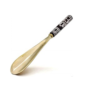 Chausse-pied en laiton de qualité supérieure de 12 pouces fait à la main avec manche en bois, élégant chausse-pied à long manche - Product Image 1