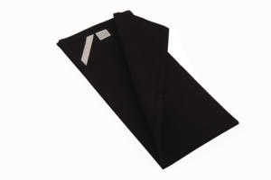 Ensemble de 12 gants de toilette noirs pour bain de golf 100% coton sac à farine serviettes de cuisine tissées de couleur unie pour enfants - Product Image 2