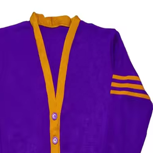 Nuevo diseño logotipos personalizados suéteres de estilo universitario Otoño Invierno cárdigan de punto suelto Escuela de hermandad - Product Image 5