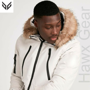 Veste matelassée professionnelle pour homme, coupe ajustée, pour l'hiver et les activités de plein air, personnalisable, en tissu toile, style streetwear, écologique - Product Image 2