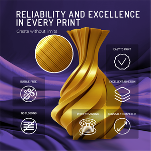 Filamento PLA de Seda WINKLE de 1.75 mm, Dorado, 1 kg, Impresora 3D, Alta Precisión, Material Biodegradable Suave, Fácil de Imprimir, Venta al por Mayor, FDM - Product Image 4