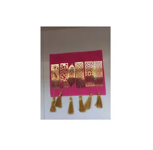 Golden Hollow Brass Bookmarks com Corrente Bookmark Presente para Mulheres Book Lovers Leitores Homens usam para ao melhor preço