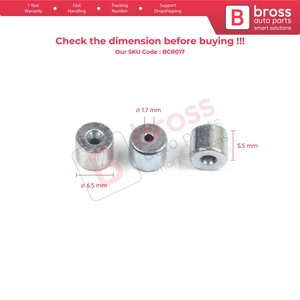 BCR017 ชุดสายเคเบิลควบคุมกระจกหน้าต่าง พร้อมหมุดยึดปลายสาย 6.5x5.5/1.7 มม. 100 ชิ้น - Product Image 5