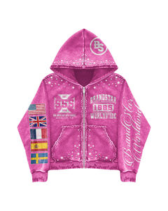 Conjunto de Sudadera con Capucha y Pantalones Deportivos de Felpa de 2 Piezas, Estampado de Guepardo Animal, 100% Algodón, 500GSM, Talla Grande, Envío Gratuito y Libre de Impuestos - Product Image 3