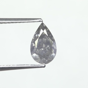 Diamante de Corte Brillante Modificado en Forma de Pera, Color Gris Fantasía, Certificado por GIA, 1.23 Ct. - Product Image 1