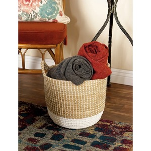 Juego de 3 Cestas de Macramé Grandes Hechas a Mano, Organizador Versátil para Almacenamiento de Cocina, Comestibles y Artículos del Hogar de la India - Product Image 5