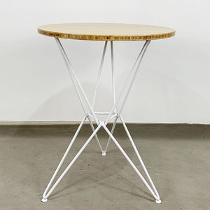 SFBCF038- Durable 60cm Round TRE P Wood and Iron <b>Footrest</b> Industrial Style Living Room and Dining Home Furniture - Product Image 4