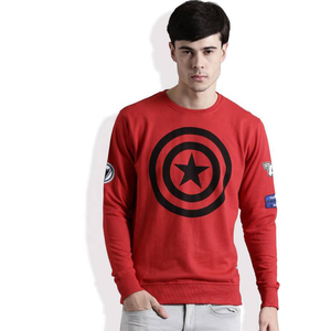 Fournisseur d'usine de haute qualité tissage tricoté en gros automne devant 100% coton sweat à col rond uni pour hommes personnalisé - Product Image 1