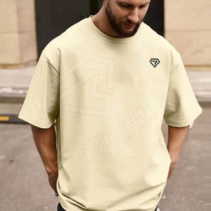 Vente en gros de t-shirts vintage surdimensionnés en coton 100% de haute qualité pour hommes et femmes, style streetwear hip hop, col rond, longueur longue - Product Image 1