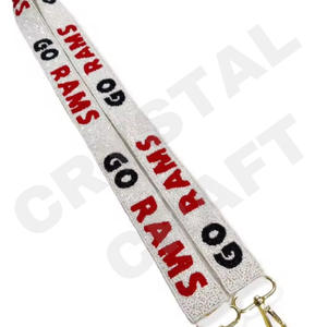 Kentucky personnalisé or blanc perle de rocaille sac sangles perlé sac à main sangle pour accessoires de mode - Product Image 4