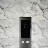 Panneau d'appel extérieur en acier inoxydable durable pour hôtels et appartements, fonctionnement stable, bouton sans fond, pièces d'ascenseur