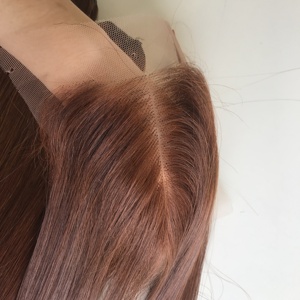 Paquetes de cabello humano virgen vietnamita crudo recto de hueso de Color naranja trama Genius sin procesar con cierre de encaje - Product Image 6